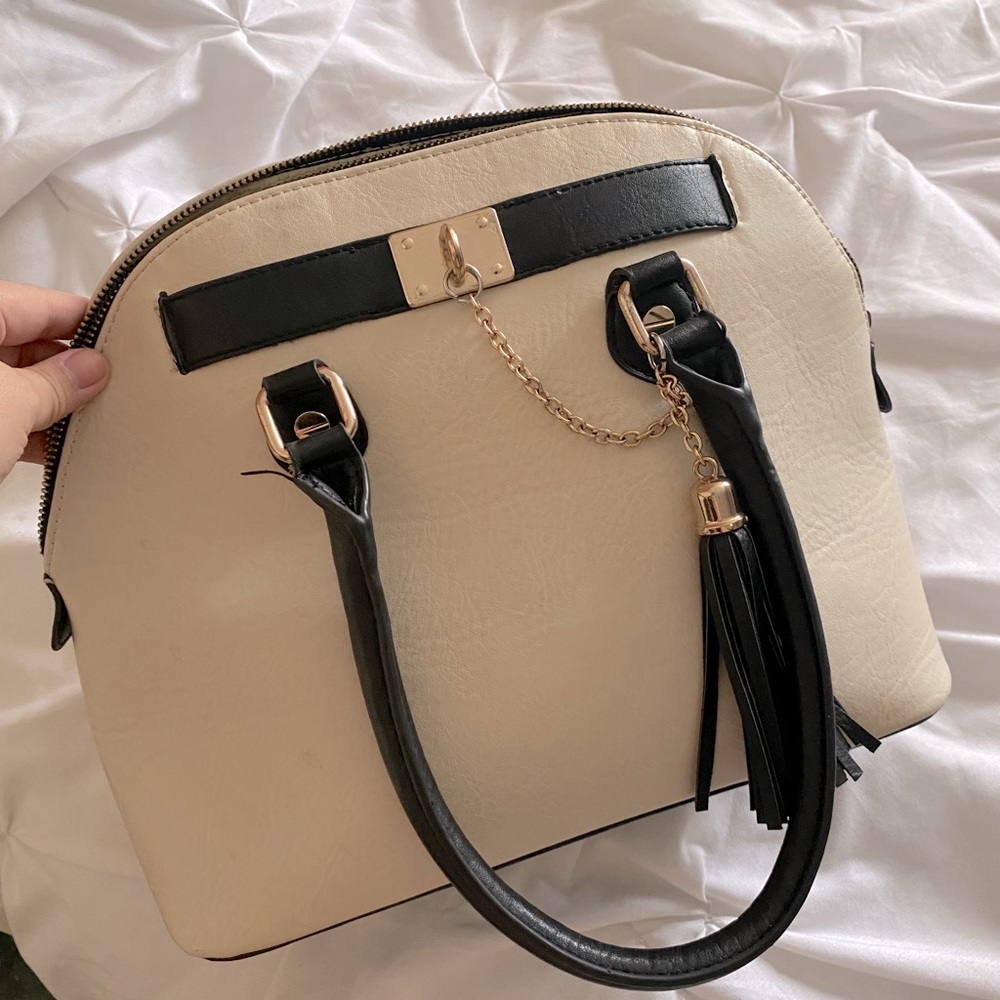 Cream Satchel